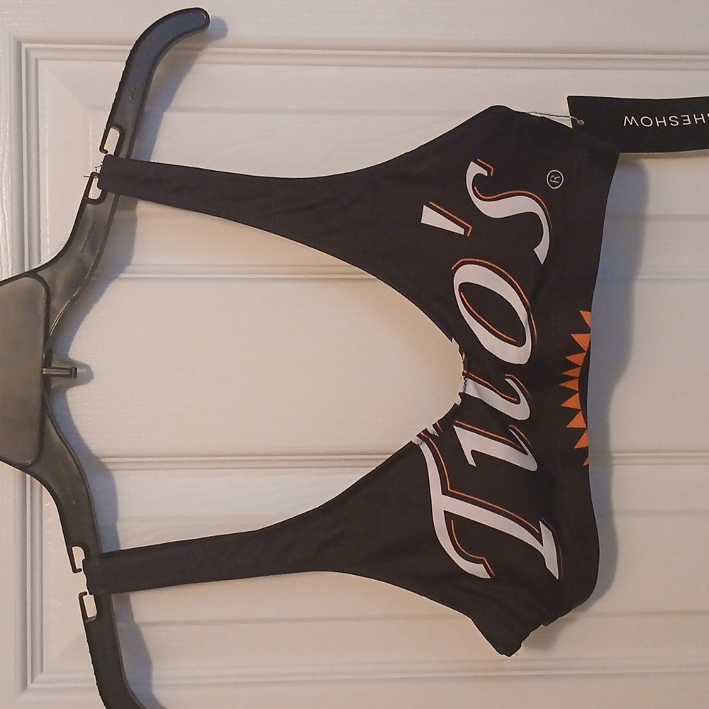 Tito's Branded Black Logo Swim Top